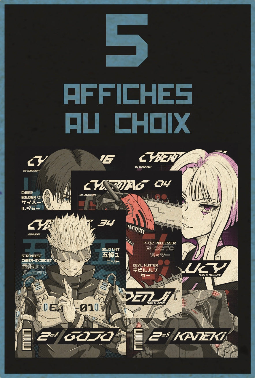 Pack 5 affiches
