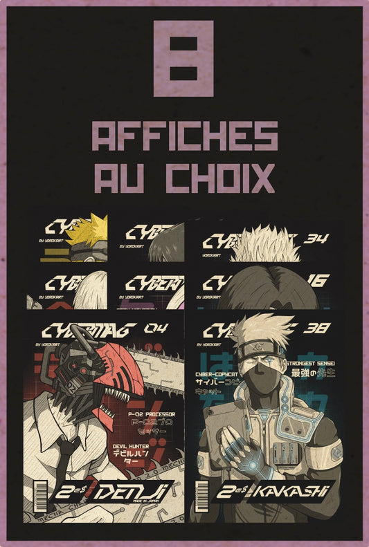 Pack 8 affiches